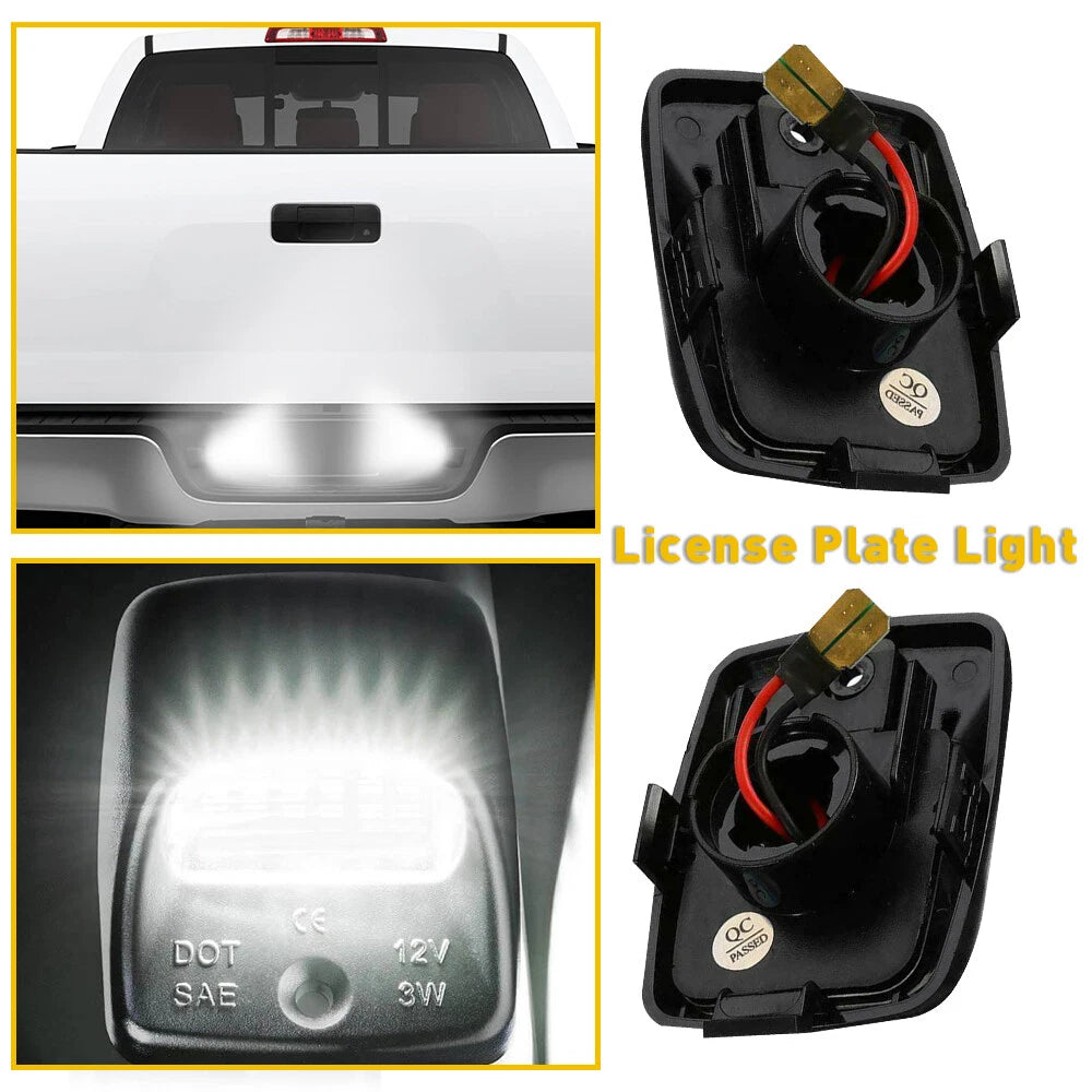 2x LED License Plate Light for Toyota Tacoma Tundra (2005–2015)