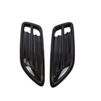 Pair Gloss Black Hood Vent Scoops for KIA Stinger (2018–2023)
