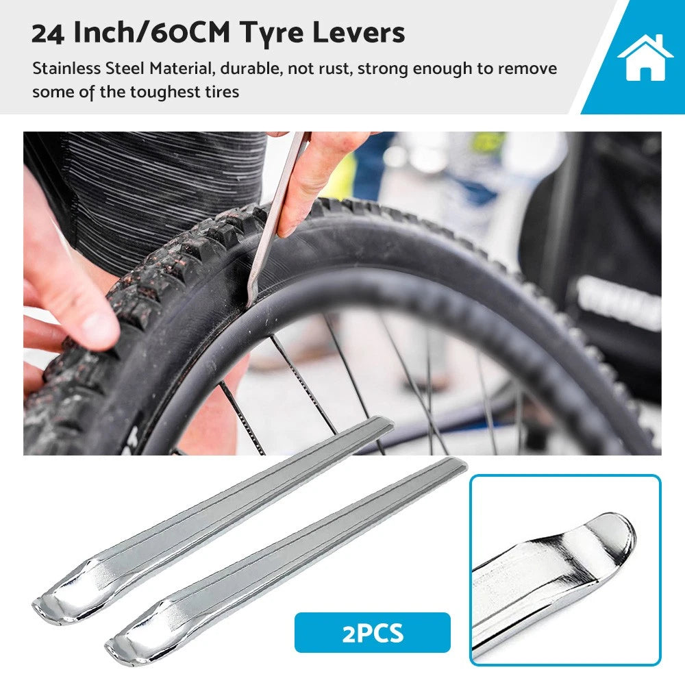 2X 24 Inch Tyre Levers for Bike Quad Car Motorcycle Scooter