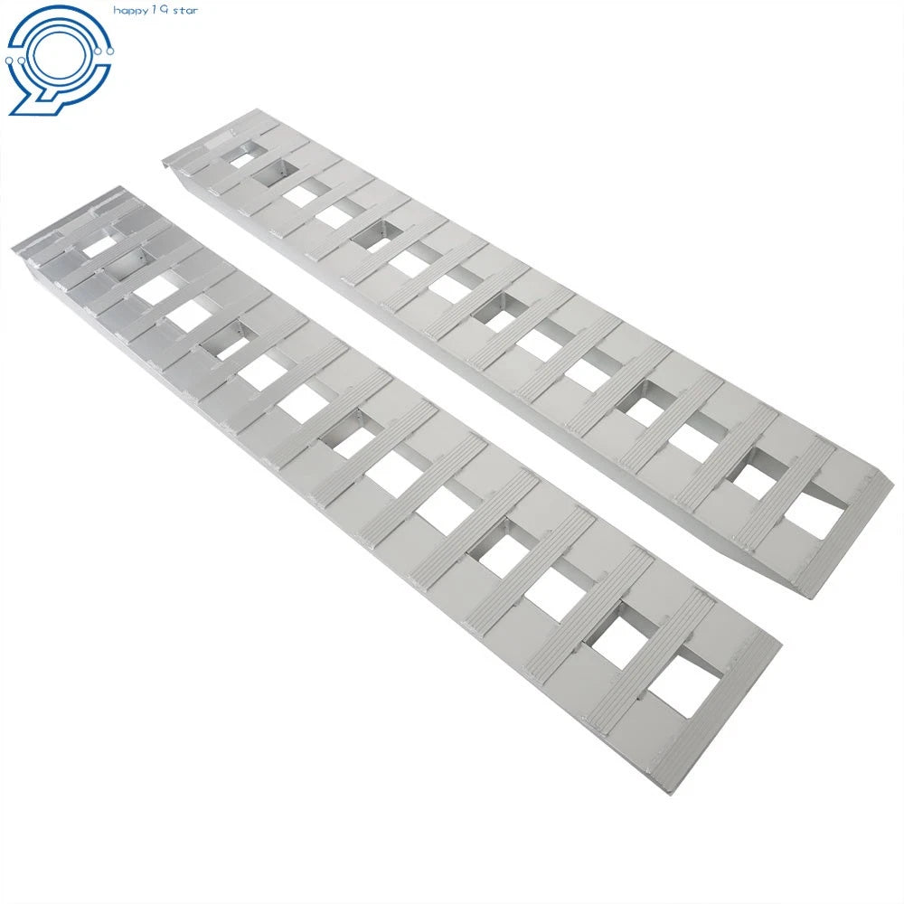 Set of 2 Aluminum Ramps for Car Trailer Truck (6000 lbs Capacity)