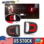 2 LED License Plate Lights for Chevy Silverado GMC Sierra 1500 2500 (2014–2023)