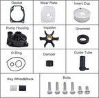 Water Pump Repair Kit for Johnson Evinrude Outboards 60-75 HP (432955, 438597)
