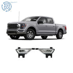 Front Bumper Fog Lights Set of 2 w/Bulb Halogen for Ford F150 (2021–2023)