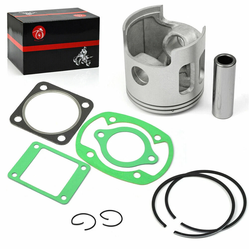 Piston Gasket & Ring Kit for Yamaha G1 2-Cycle Golf Cart (1979–1989)
