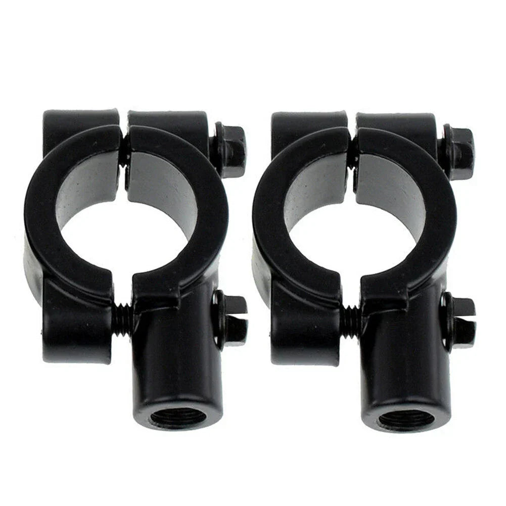 22MM M10 Black Motorcycle Handlebar Mirror Mount Clamp