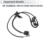 ABS Wheel Speed Sensor No. 89516-33060 for Toyota Camry (2010–2011)