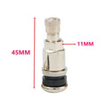 Set of 4 Metal Valve Stems for Car Van Tyres (11.3MM Hole)