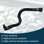Radiator Hose for BMW X5 (2008–2013) No. 17127805601, Coolant Hose Black