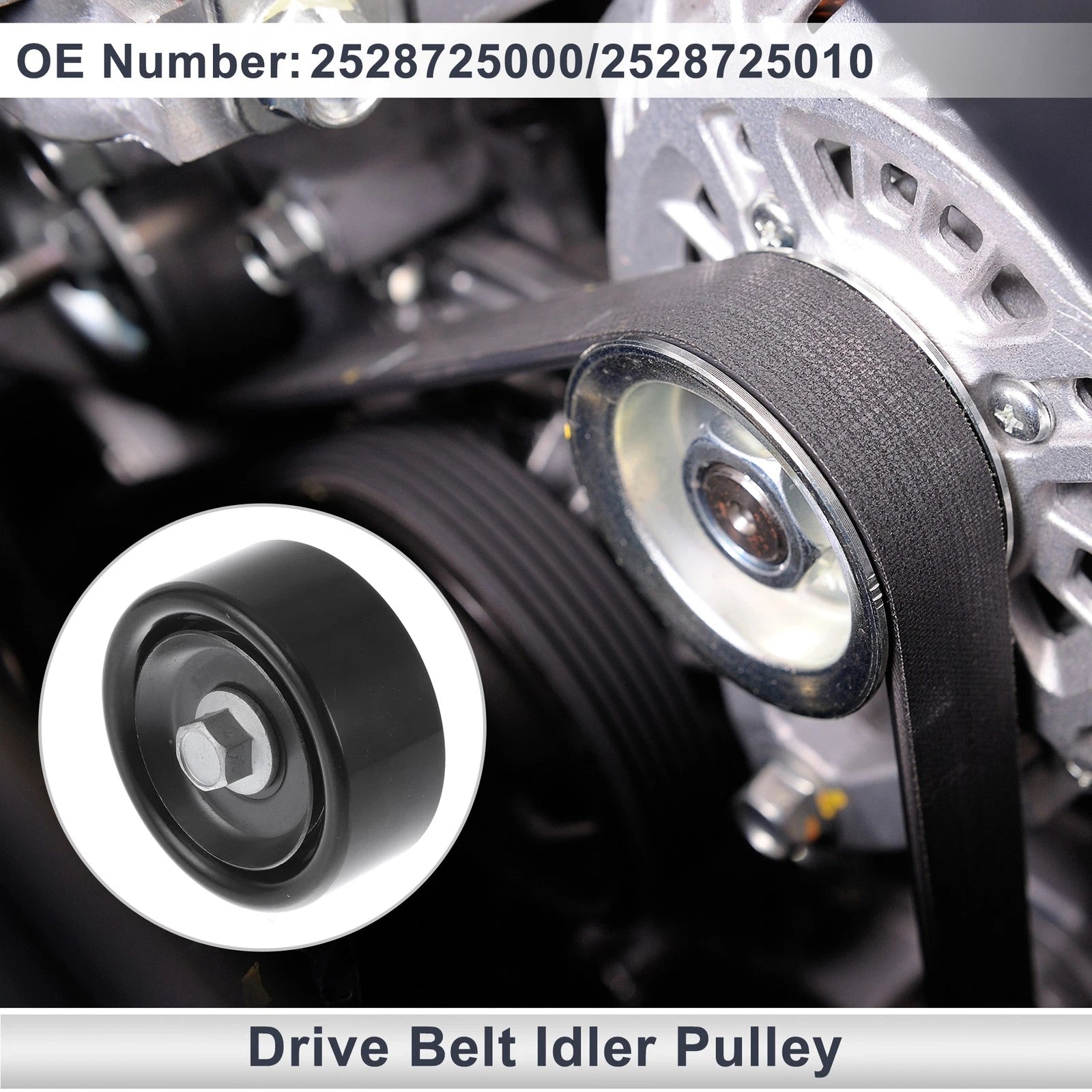Drive Belt Idler Pulley for Kia Sportage (2011–2016) No. 2528725000