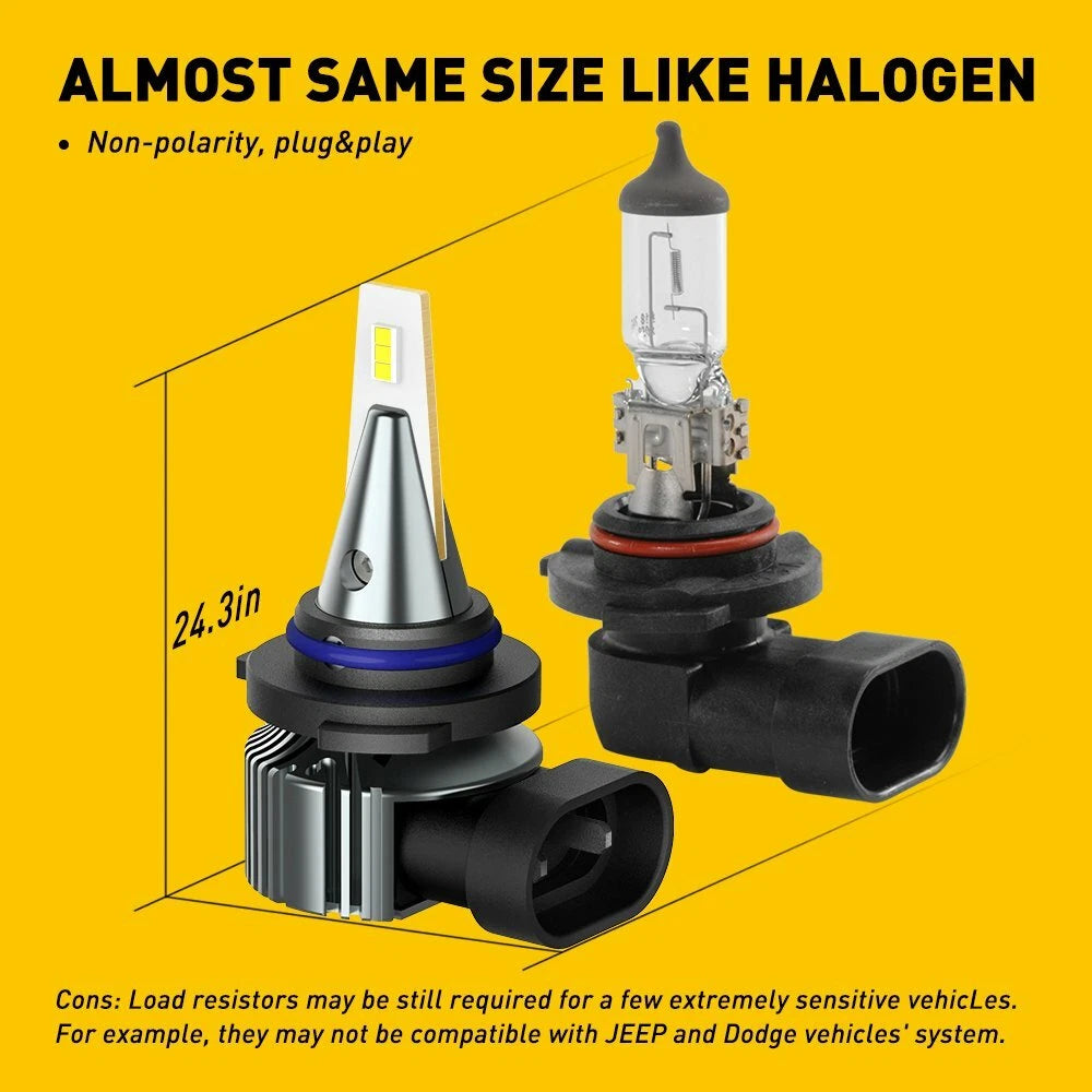 2X 9006 HB4 LED Fog Light Bulbs for RAM 2500 3500 2013–2015 RAM 1500 2013–2014