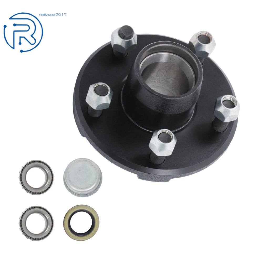 Trailer Wheel Hub Kit 5 on 4.5" for 2000 lbs Axle (L44649/L44610)