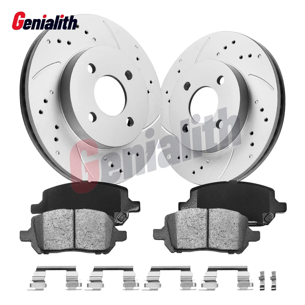 10.08" Front Rotors Brake Pads for Chevy Cobalt Pontiac Pursuit G5 G4 Saturn Ion (2005–2010)