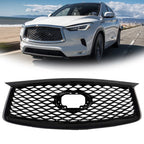 Front Upper Grille for Infiniti QX50 (2019–2023) Gloss Black