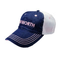 Kenworth Motors Pink Denim Women's Trucker Hat Cap