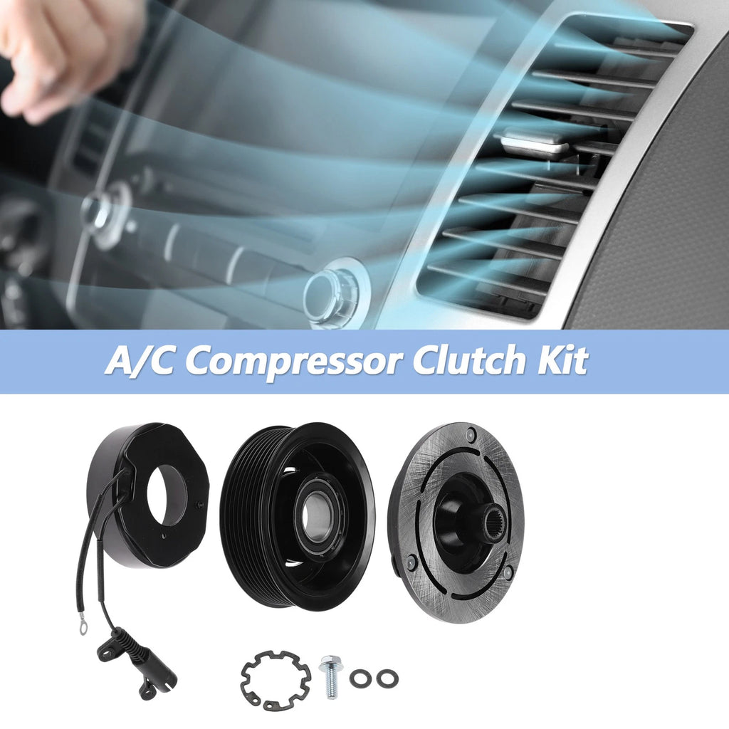 AC Compressor Clutch Kit for Dodge Ram 2500 6.7L (2010–2018) 10S17C 8 Groove