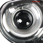 Driver Side Headlight for Dodge Challenger (2015–2018) Black Housing Clear Lens