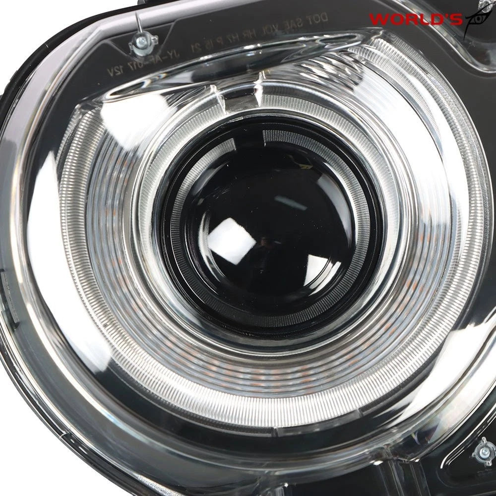 Driver Side Headlight for Dodge Challenger (2015–2018) Black Housing Clear Lens