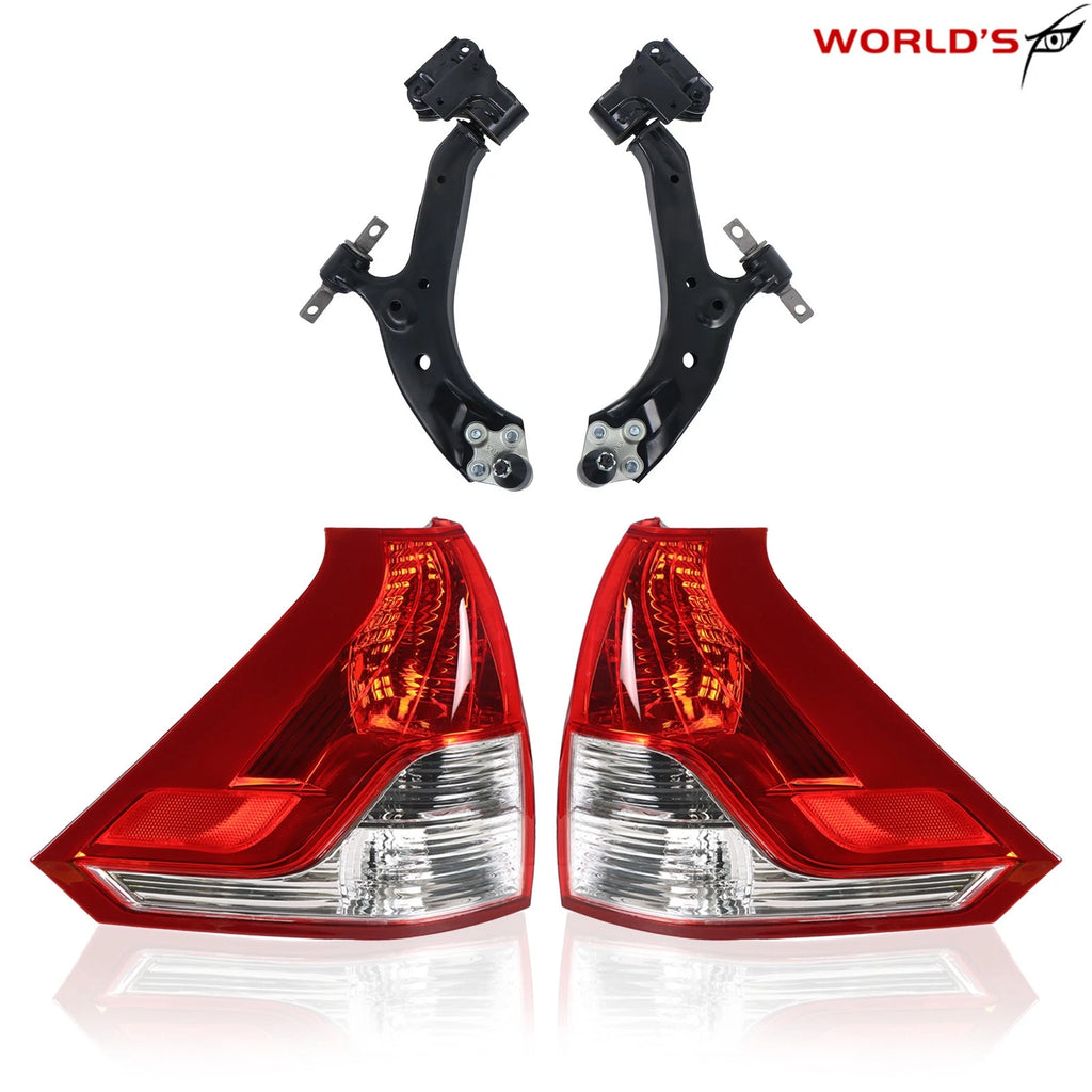 Set of 4 Front Lower Control Arms & Tail Lights for Honda CR-V (2012–2014)