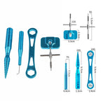 Fishing Reel Repair Tool Set with Aluminum Alloy Pin Remover