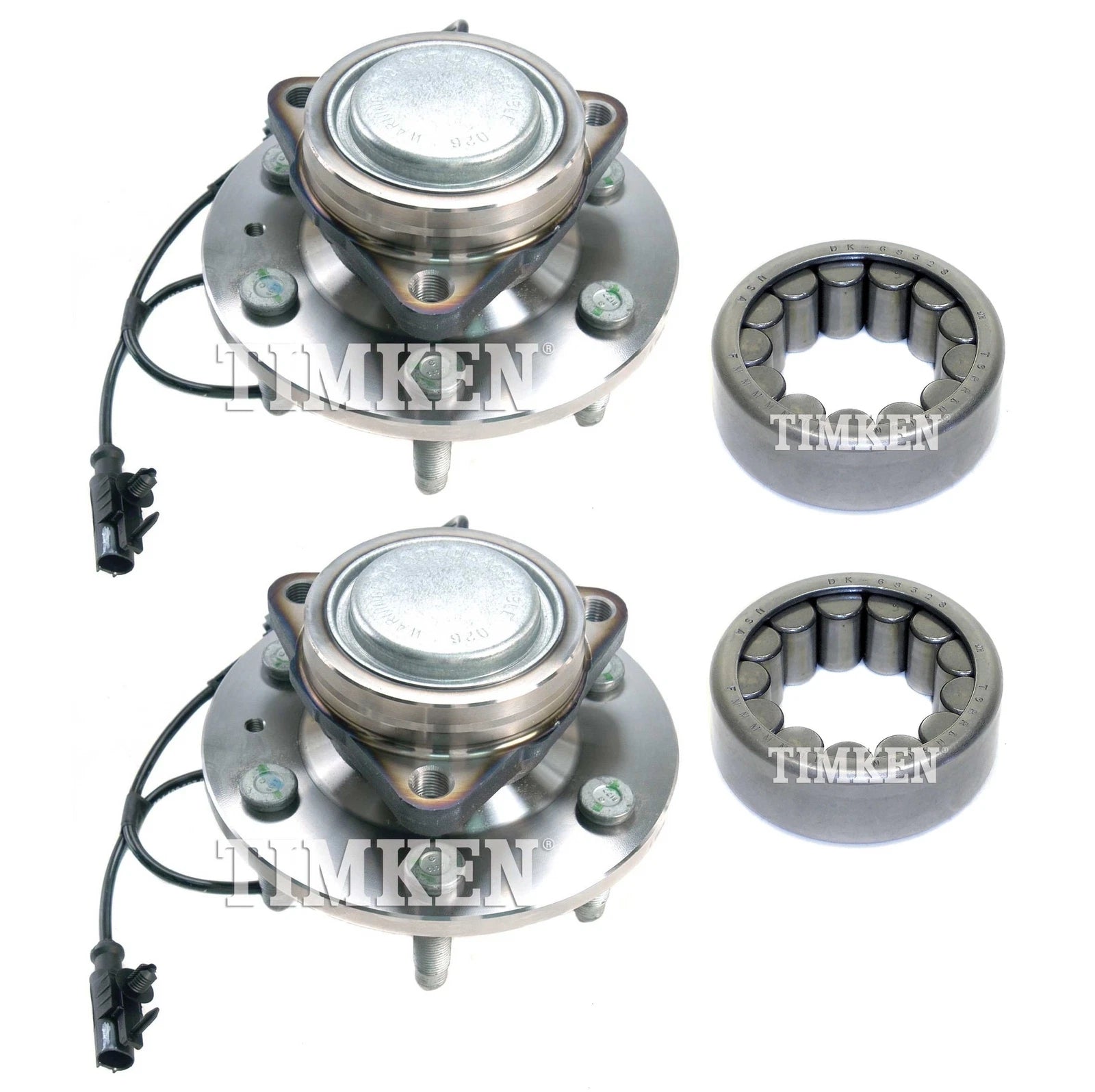 Front and Rear Wheel Bearings & Hubs Kit for Silverado Yukon XL 1500 (2007–2014)