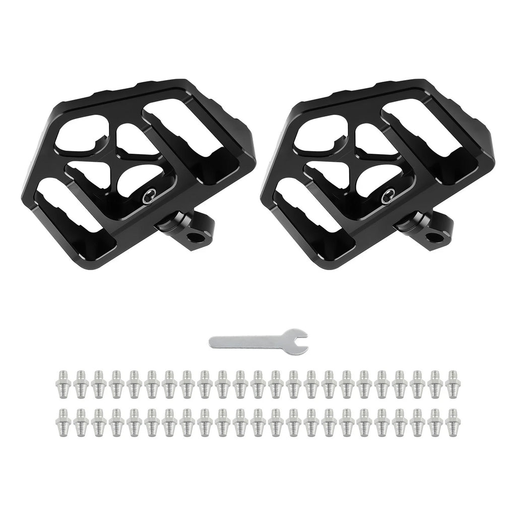 MX Style Wide Fat Foot Pegs for Harley Dyna Touring (Aluminum)