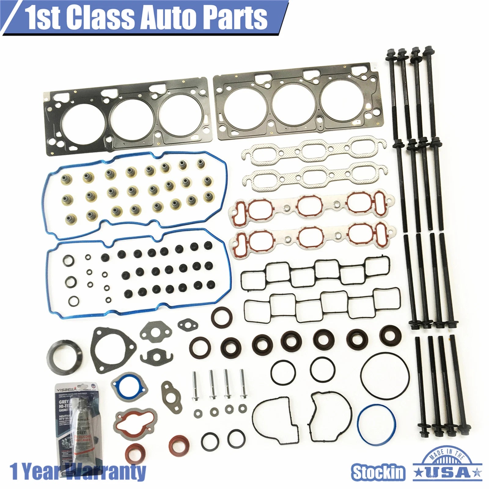 Cylinder Head Gasket Set with Bolts for Chrysler 300 Pacifica Dodge 3.5L (2004–2008)