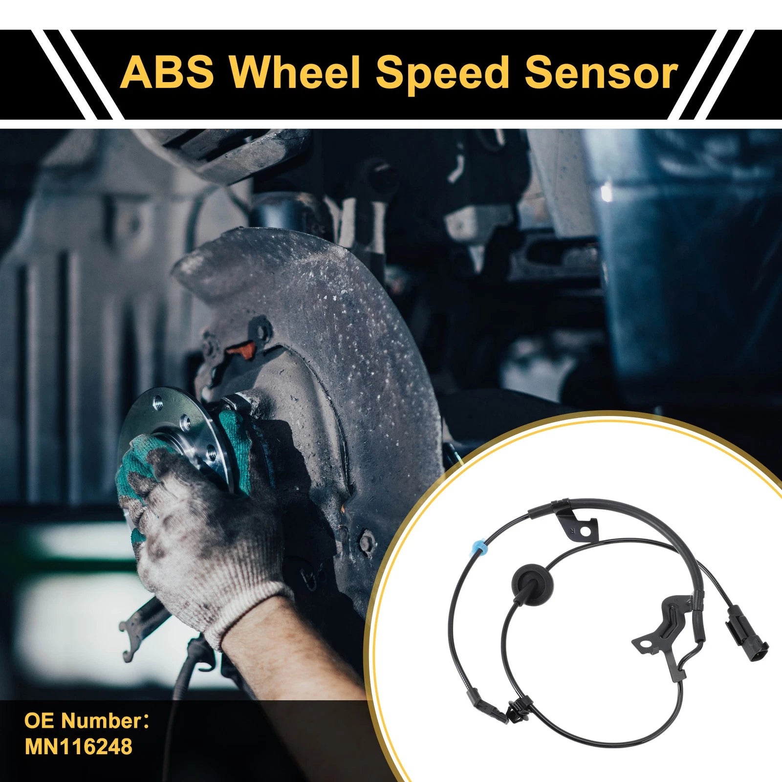 ABS Wheel Speed Sensor No.MN116248 for Mitsubishi Outlander (2003–2020)