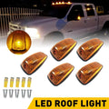 Set of 4 Amber LED Cab Roof Marker Running Lights for Chevy GMC Pickup (1988–2002)