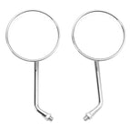 4" Round Chrome Classic Small Mirror for Japanese Bikes (E-Mark M10)