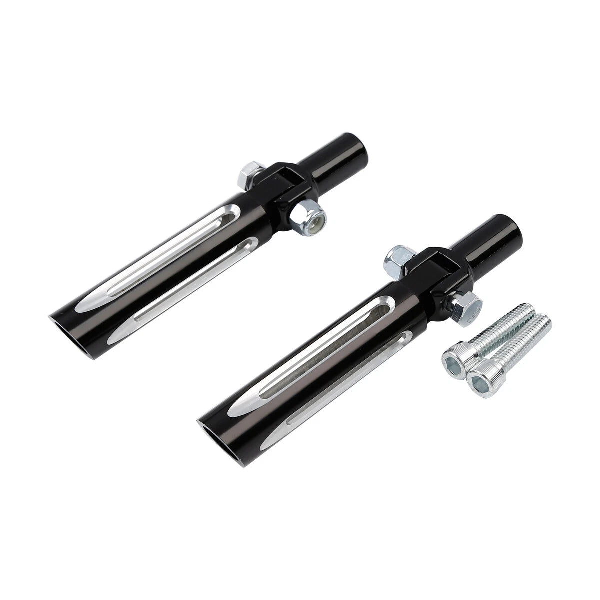 Passenger Footpegs for Harley Softail Fat Boy FLST (2000–2006) Black