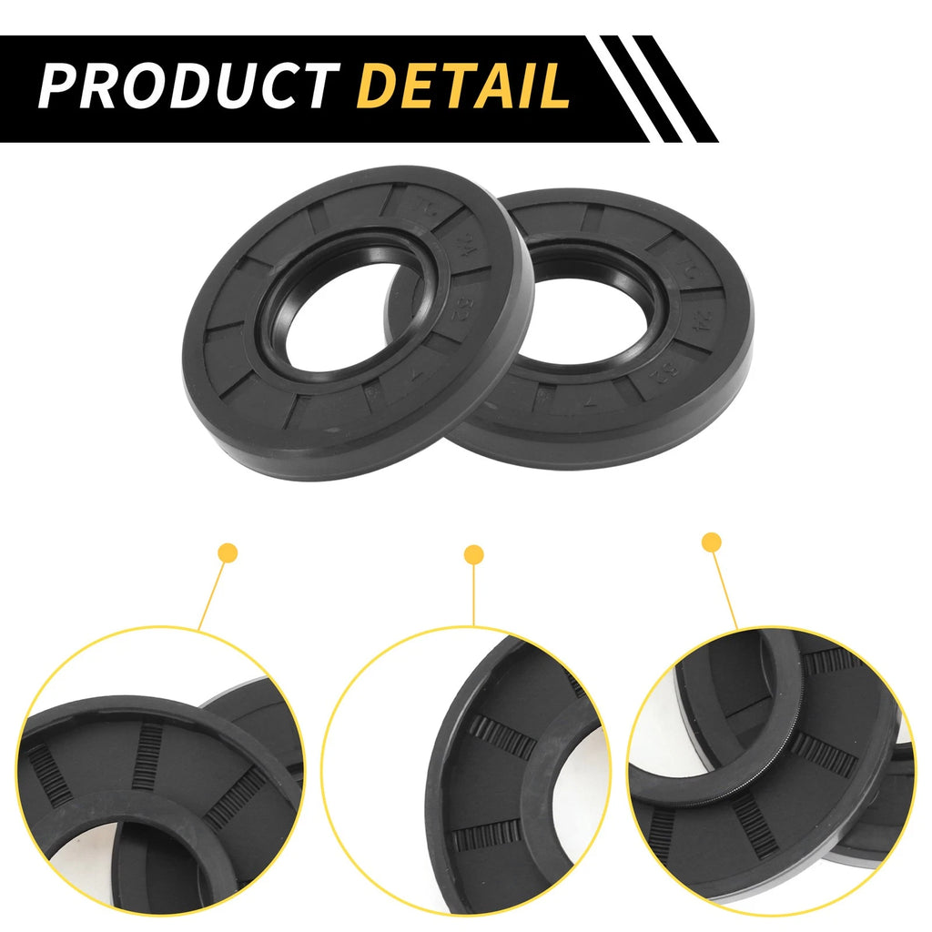 Set of 5 Oil Seal Ring 24x52x7mm NBR Rubber for Various Models 
