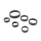 Black AC Stereo Tune Knob Headlight Switch Covers for Ford Bronco (2021-2022)