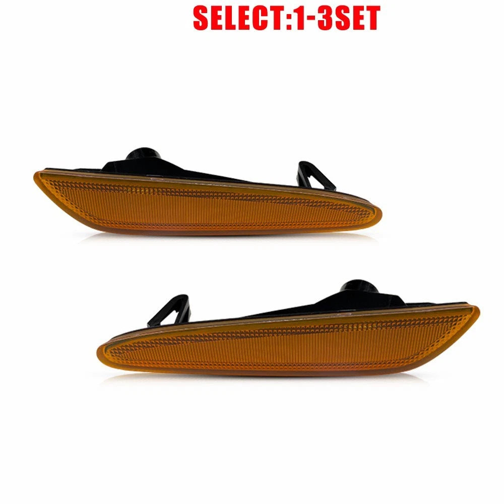 Set of 2 Amber Front Fender Side Marker Lights for Mercedes-Benz E-Class W211 (2003–2006)
