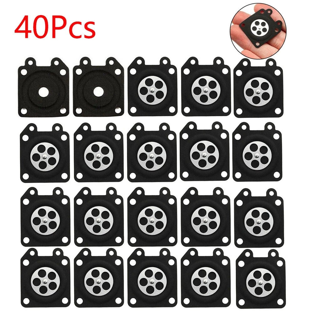 40x Carburetor Metering Diaphragm Kit for Walbro (95-526-9-8, 95-526-9, 95-526)