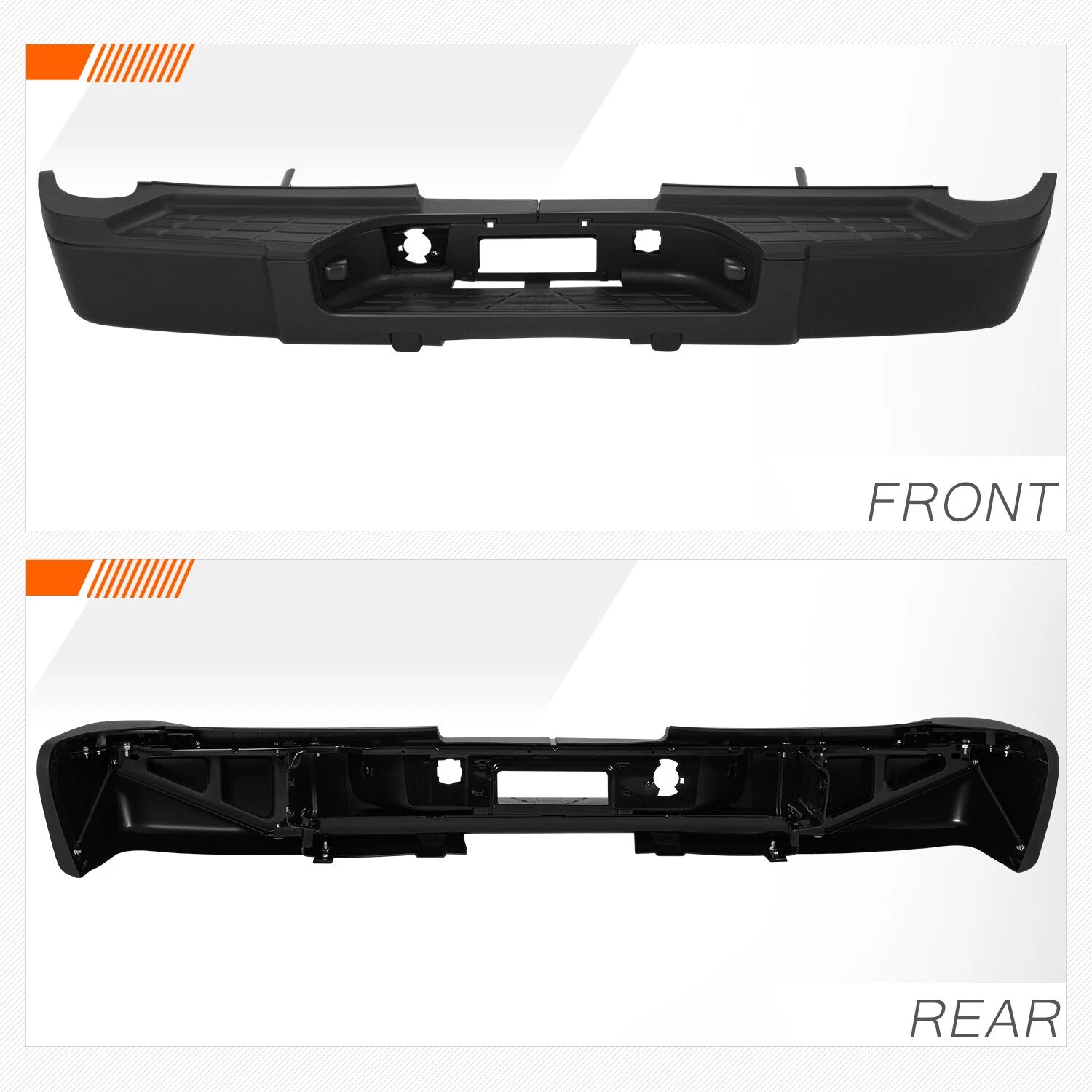 Rear Step Bumper + License Lights for Silverado Sierra 2500/3500HD (2011–2014)