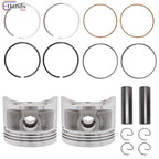 2X Crankshaft Engine Piston for Yamaha XV750 (1981–1990) 4X7-11637-00-00, 4X7-11635-00-00