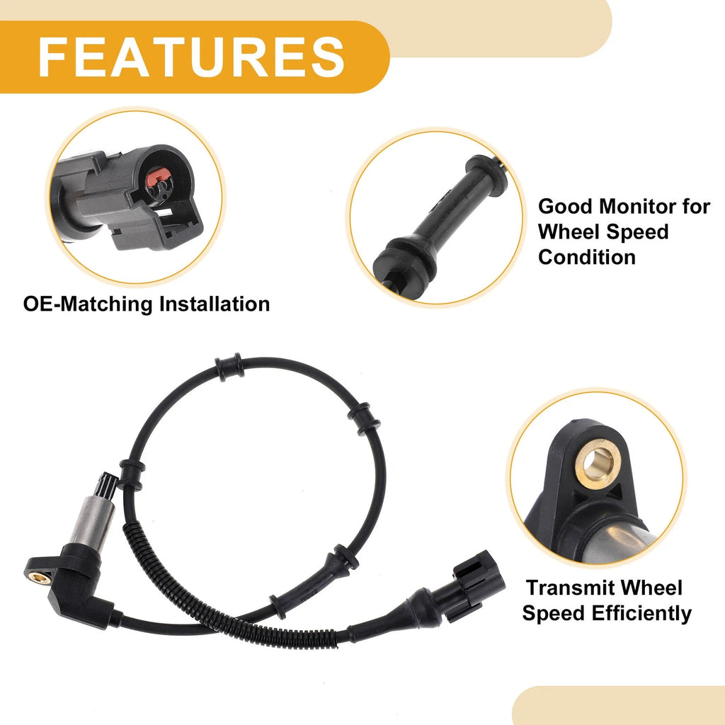 ABS Wheel Speed Sensor No. 6C2Z2C204AA for Ford E-150 (2004–2014) Front Right