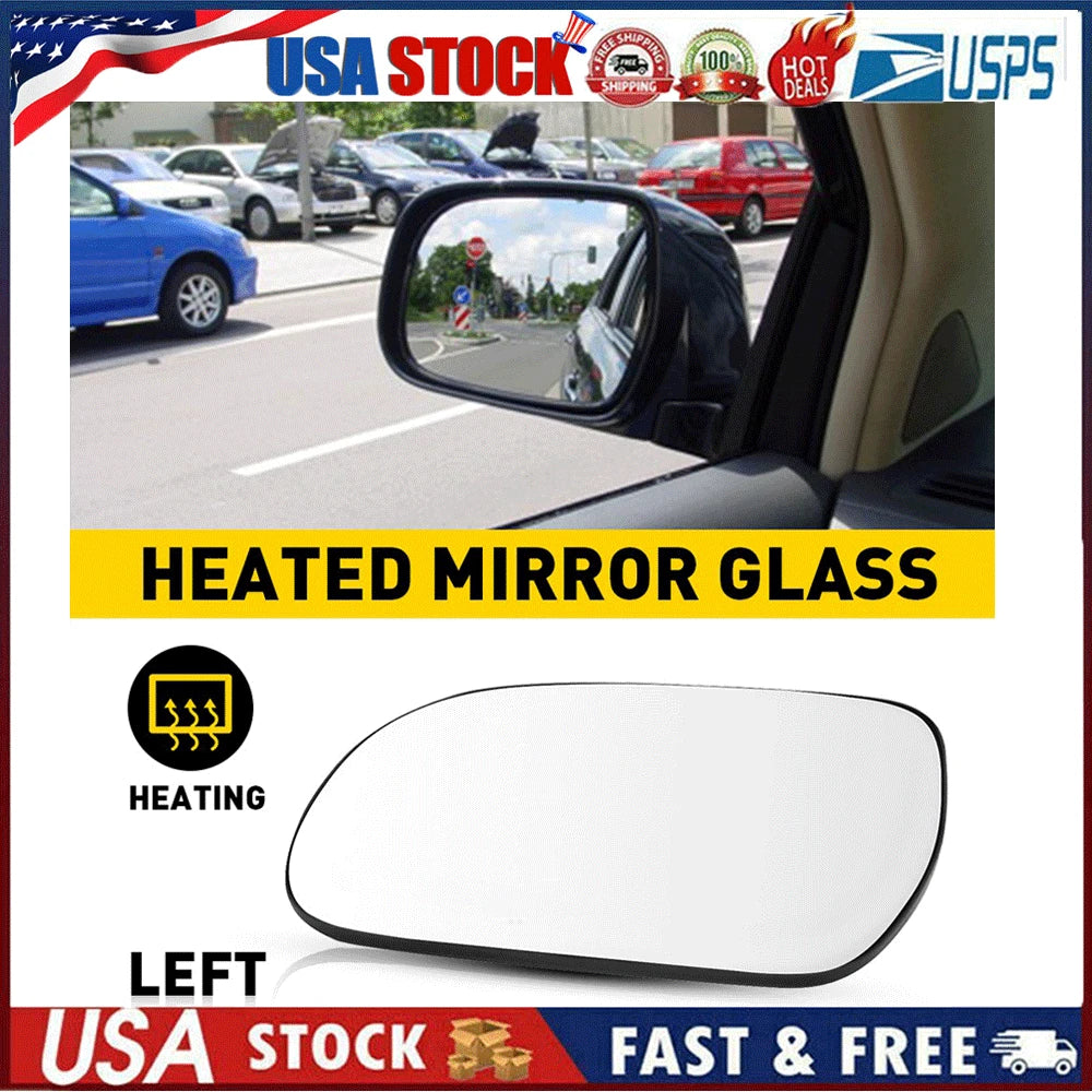 Heated Left Hand Wing Mirror Glass for Lexus RX300 RX350 RX400H (2004–2009)
