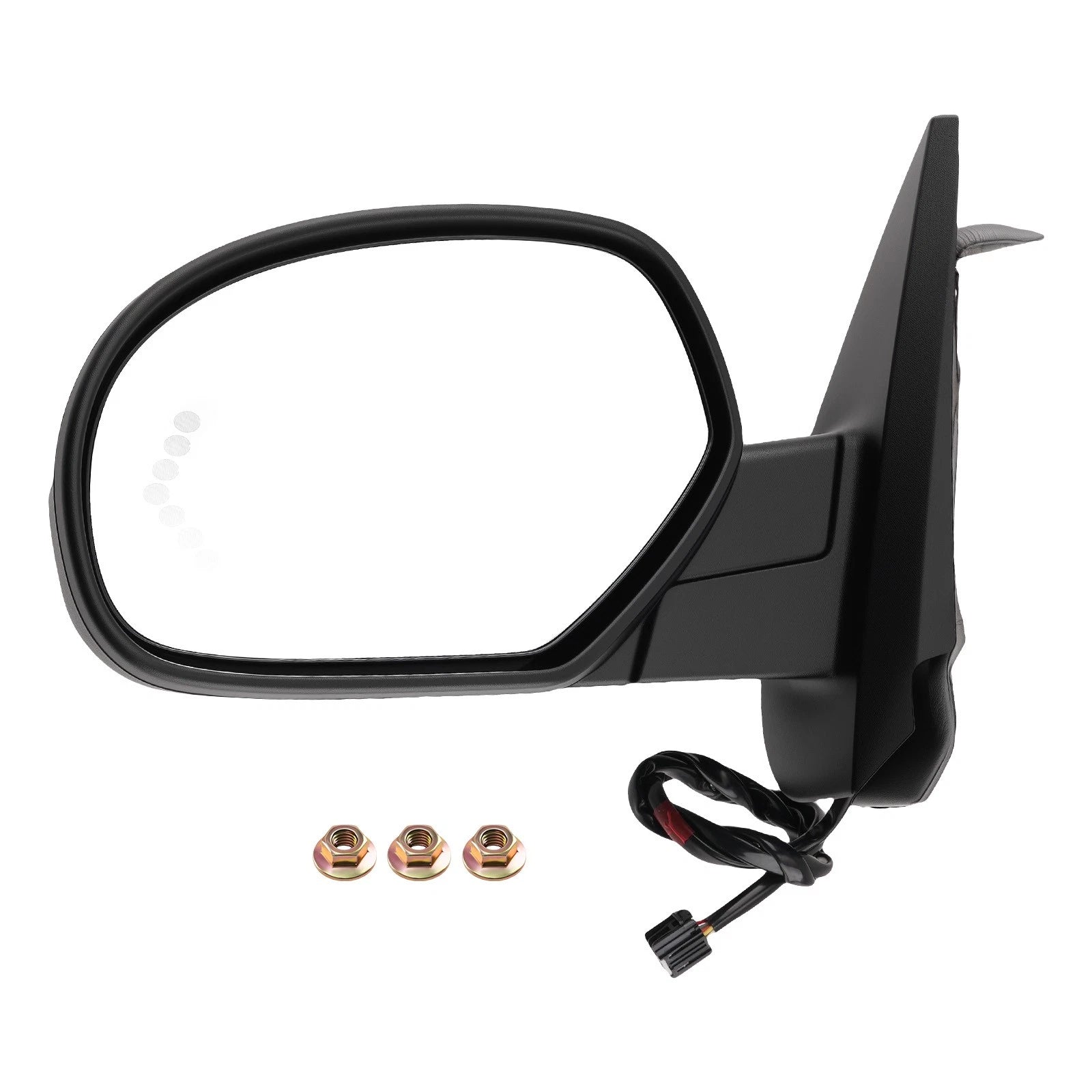 Left Heated Mirror for Chevy Avalanche 1500 (2007–2013) Power Glass