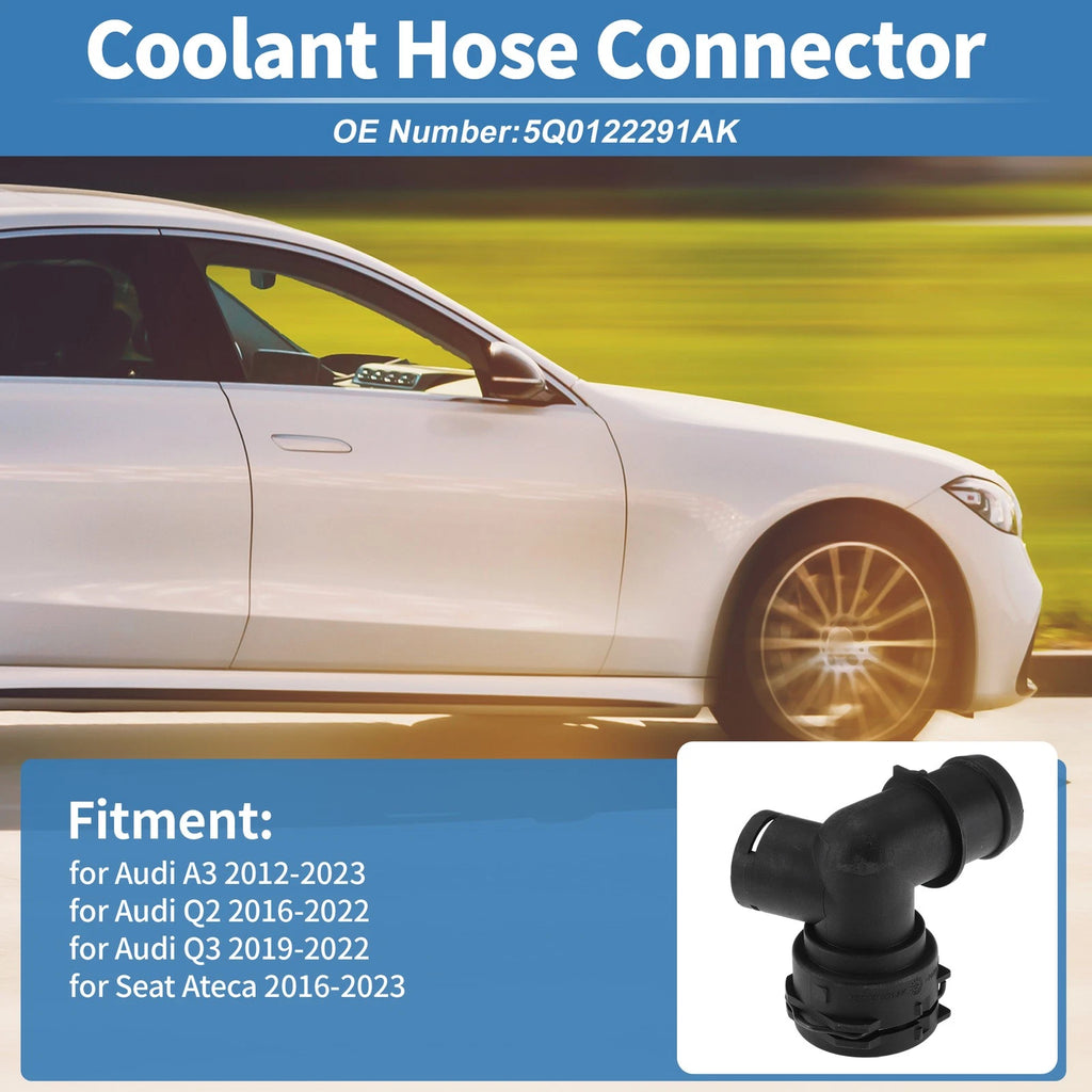 Engine Coolant Hose Connector for Audi A3 (2012–2023) No. 5Q0122291AK