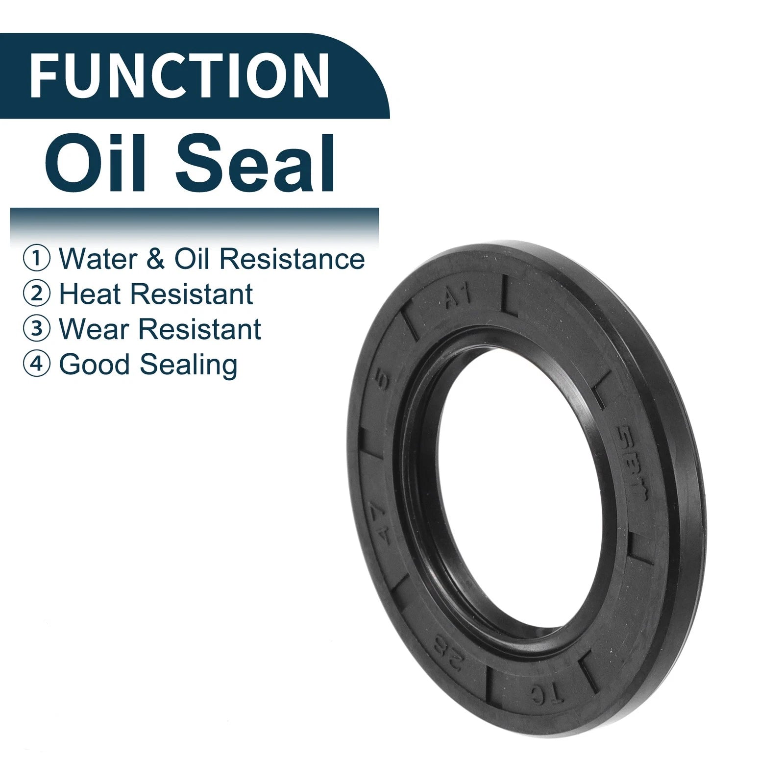 Set of 5 Oil Seal Rotary Shaft Seal NBR Rubber 28x47x5mm