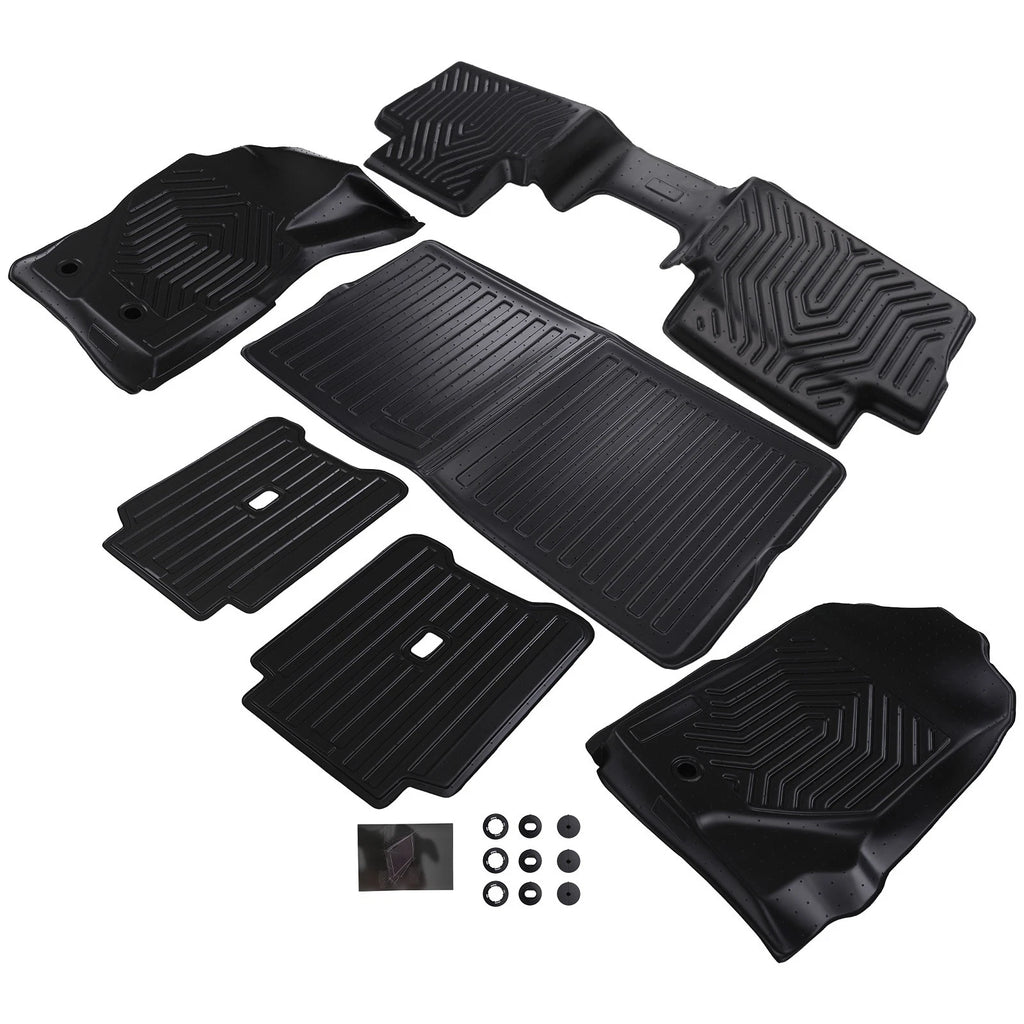 All Weather Floor Mats for Ford Bronco 2 Door (2021–2025) TPE Waterproof