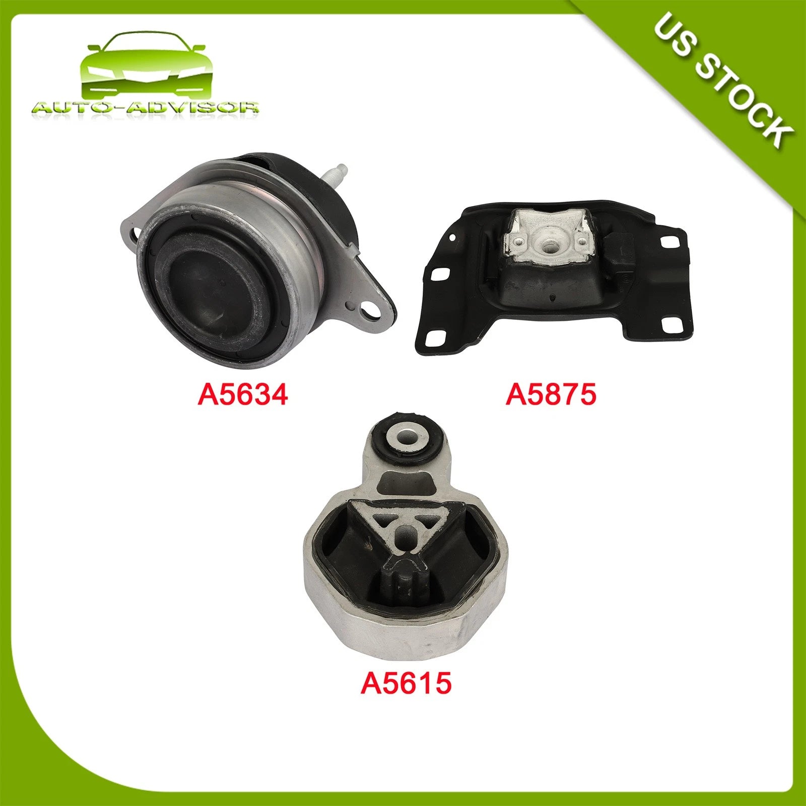 3X Engine Motor Mounts for Ford Explorer (2012–2015)