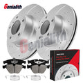 Front Brake Drilled Rotors & Ceramic Pads Kit for BMW 328i xDrive (2010–2013)
