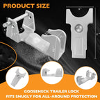 Gooseneck Trailer Hitch Lock for RV Trailers (Heavy Duty)