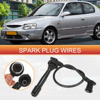 Set of 4 Spark Plug Wire Ignition Coil Cables No. 2750126A00 for Hyundai Accent 