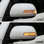 Mirror Light Inserts LED Pair Smoked for 2012–2015 Toyota Tacoma