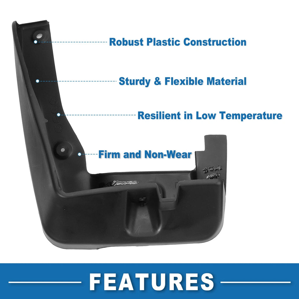 Set of 2 Front & Rear Mud Flap Splash Guards for Subaru Outback (2010–2014)
