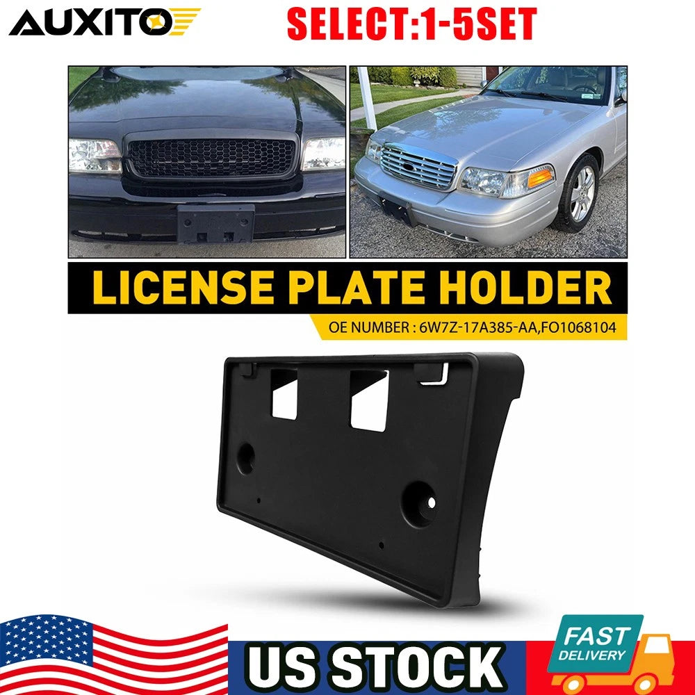 Set of 1 License Plate Bracket Front for Ford Crown Victoria (1998–2011) OE 6W7Z-17A385-AA