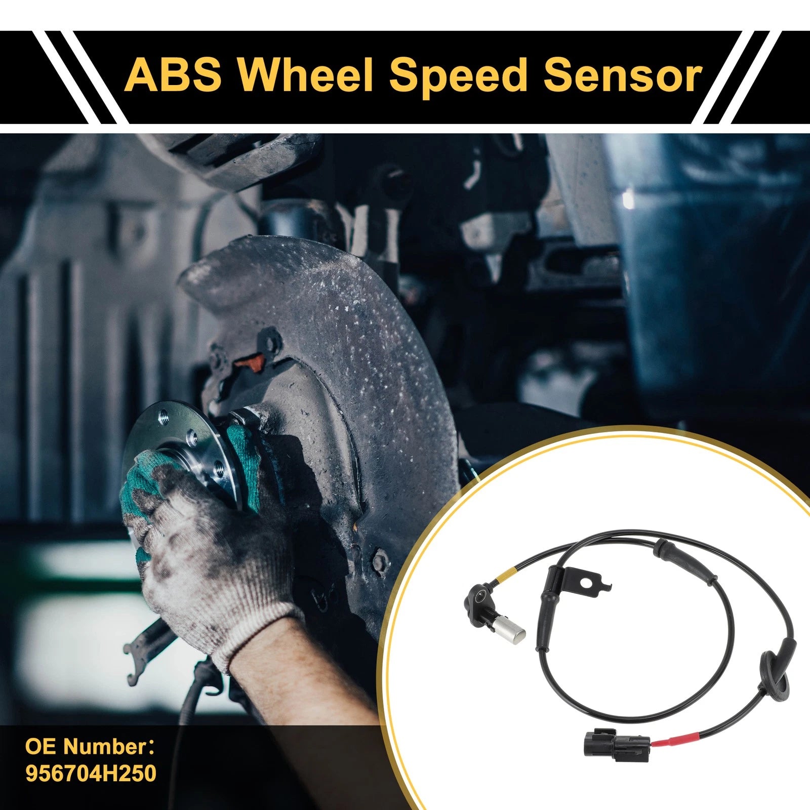 ABS Wheel Speed Sensor No. 956704H250 for Hyundai H-1 (2011) Front Left